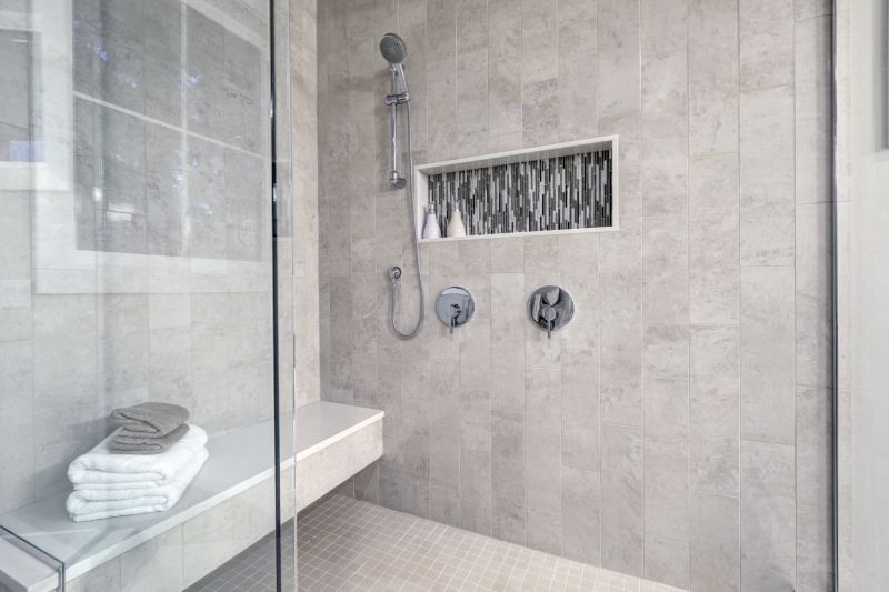 Open Concept Shower with Niche